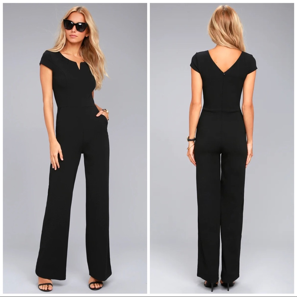 Lulu's Black Jumpsuit